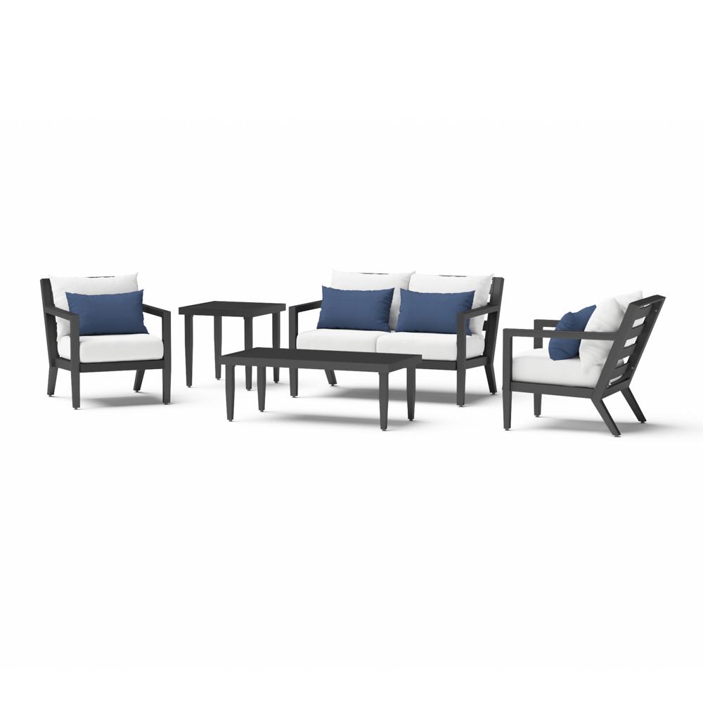 Thelix 5 Piece Sunbrella Outdoor Seating Set