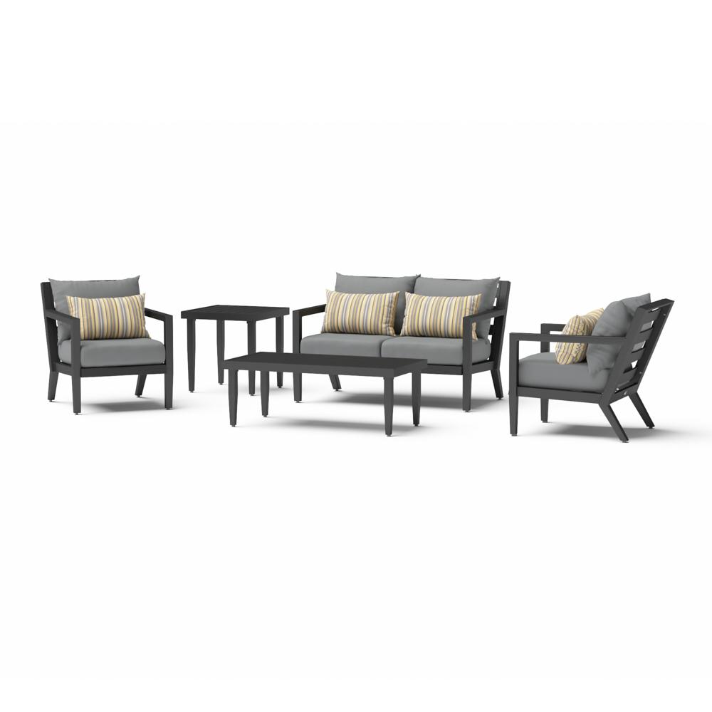 Thelix 5 Piece Sunbrella Outdoor Seating Set