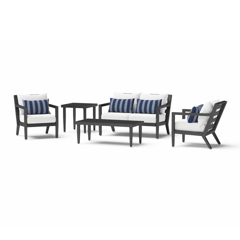 Thelix 5 Piece Sunbrella Outdoor Seating Set