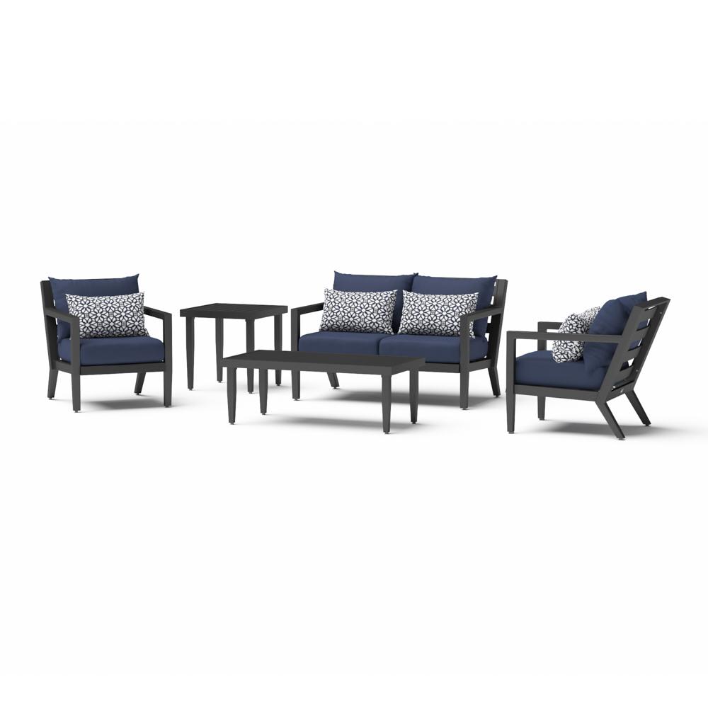 Thelix 5 Piece Sunbrella Outdoor Seating Set