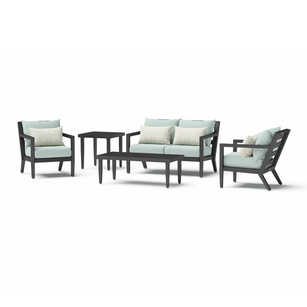 Thelix 5 Piece Sunbrella Outdoor Seating Set