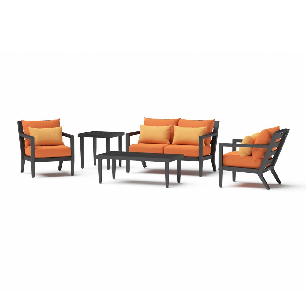 Thelix 5 Piece Sunbrella Outdoor Seating Set