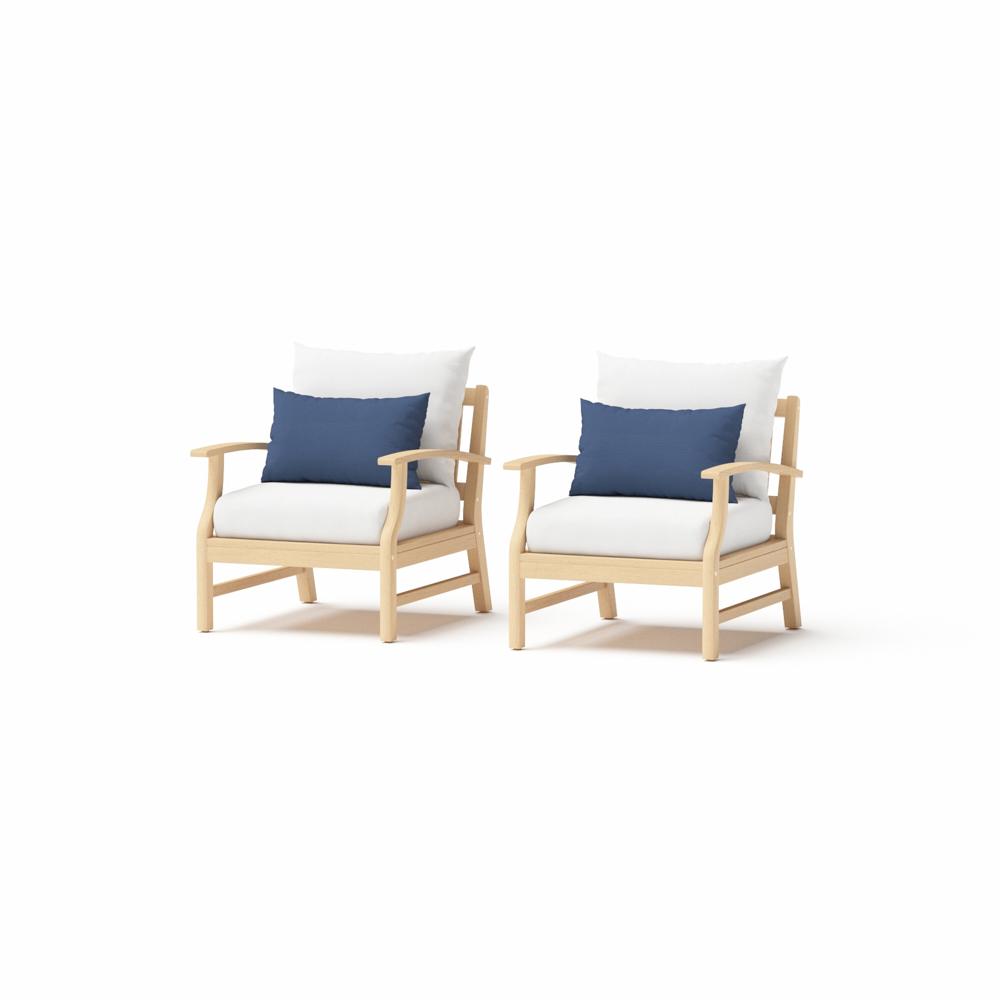 Kooper Set of 2 Sunbrella Outdoor Club Chairs