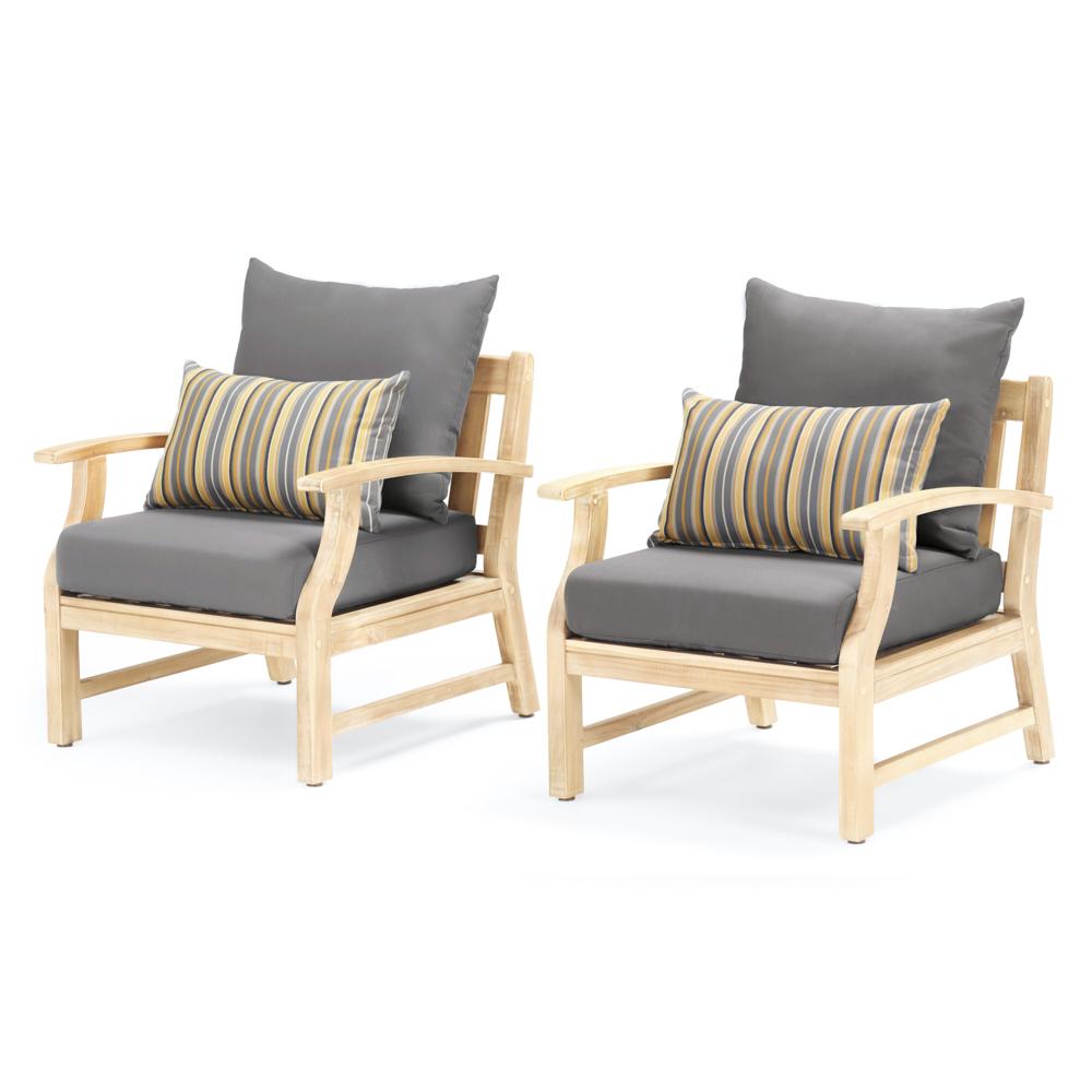 Kooper Set of 2 Sunbrella Outdoor Club Chairs