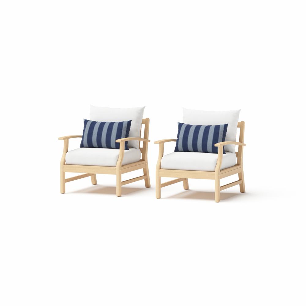 Kooper Set of 2 Sunbrella Outdoor Club Chairs