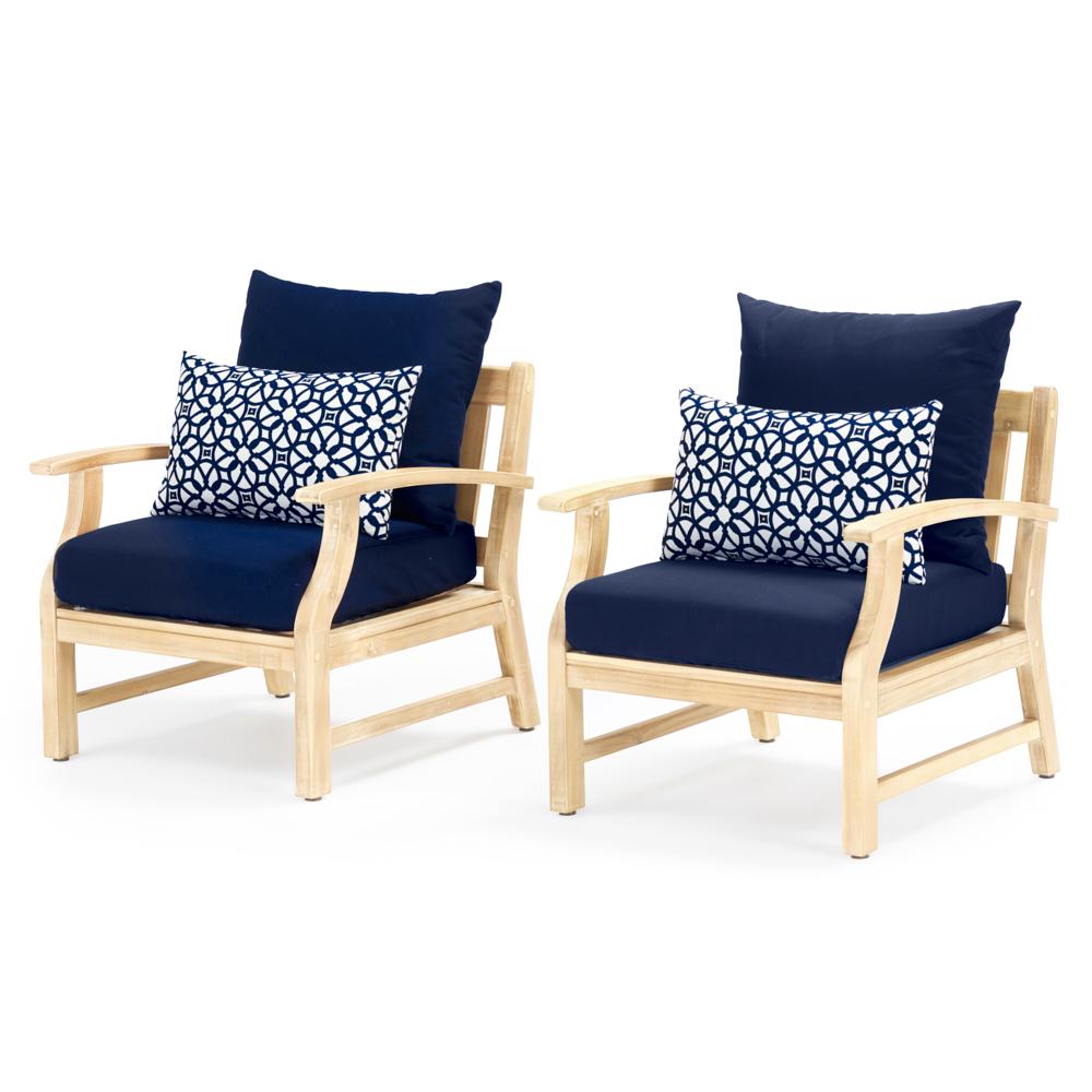 Kooper Set of 2 Sunbrella Outdoor Club Chairs