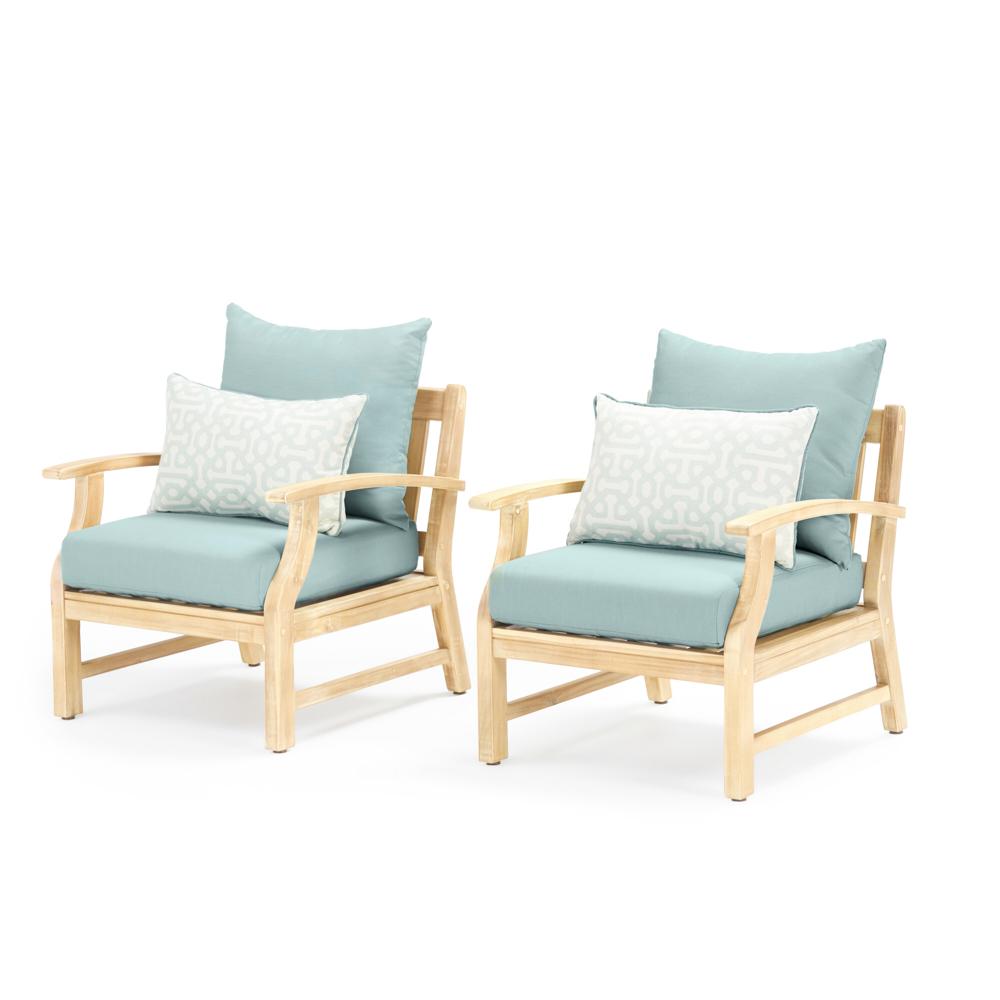 Kooper Set of 2 Sunbrella Outdoor Club Chairs