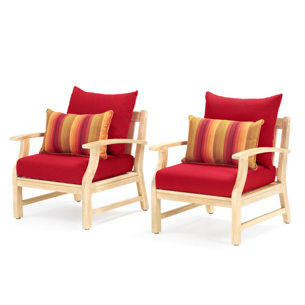 Kooper Set of 2 Sunbrella Outdoor Club Chairs