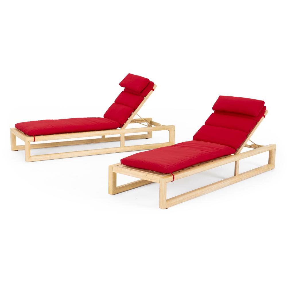 Benson Chaise Lounges with Cushions