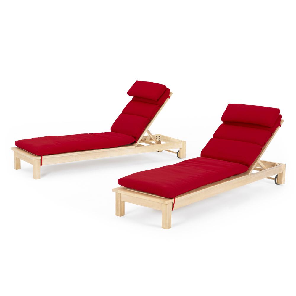 Kooper Chaise Lounges with Cushions