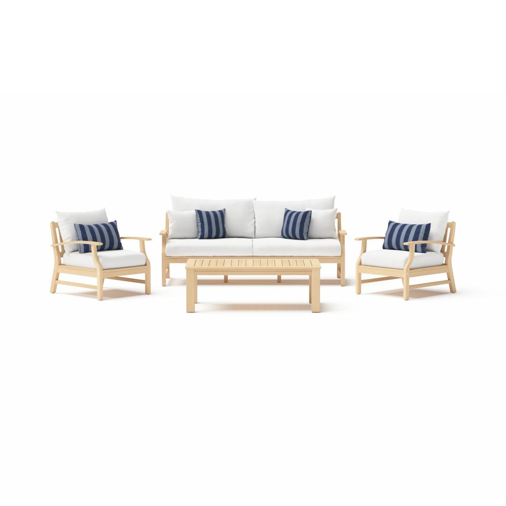 Kooper 4 Piece Sunbrella Outdoor Sofa & Club Chair Set