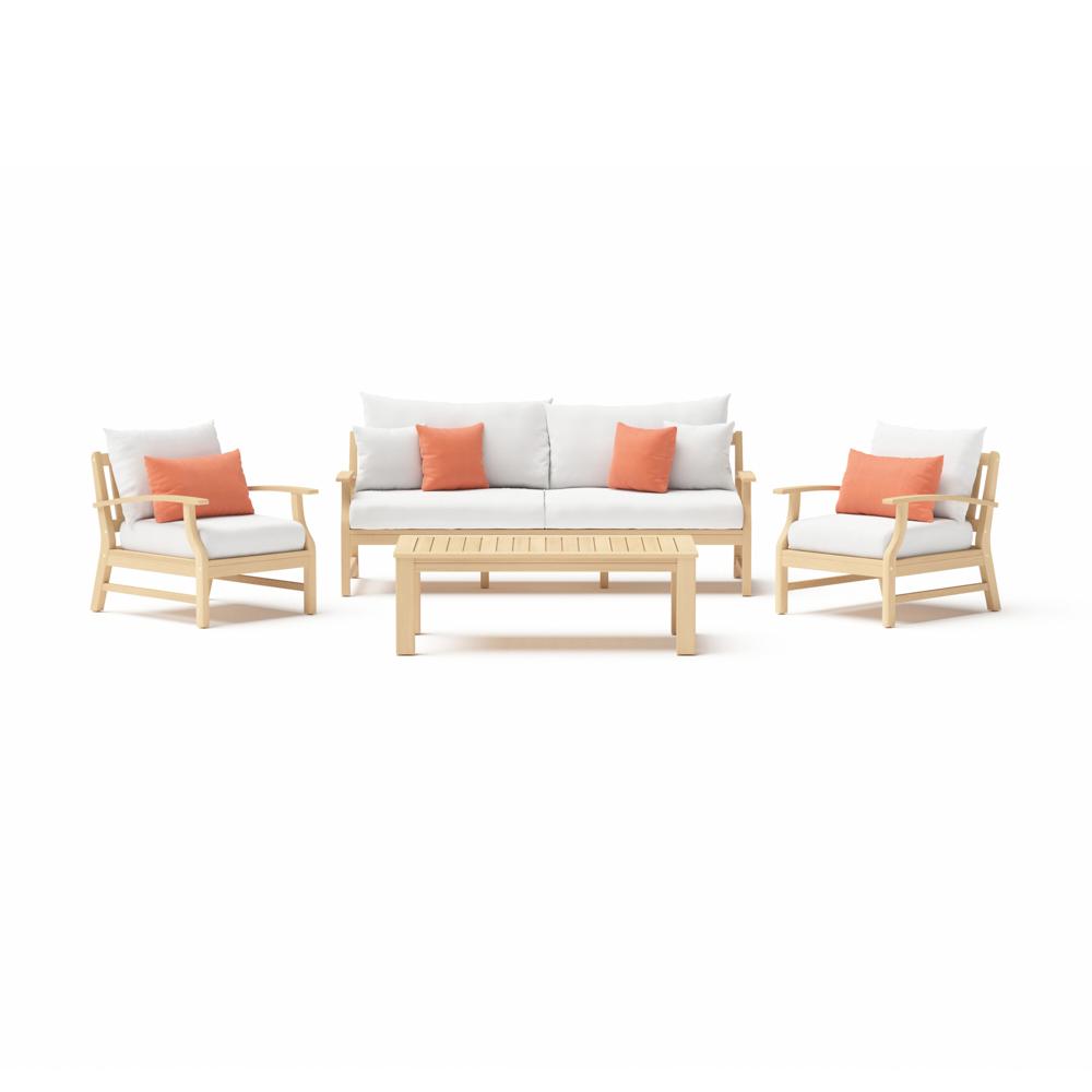 Kooper 4 Piece Sunbrella Outdoor Sofa & Club Chair Set