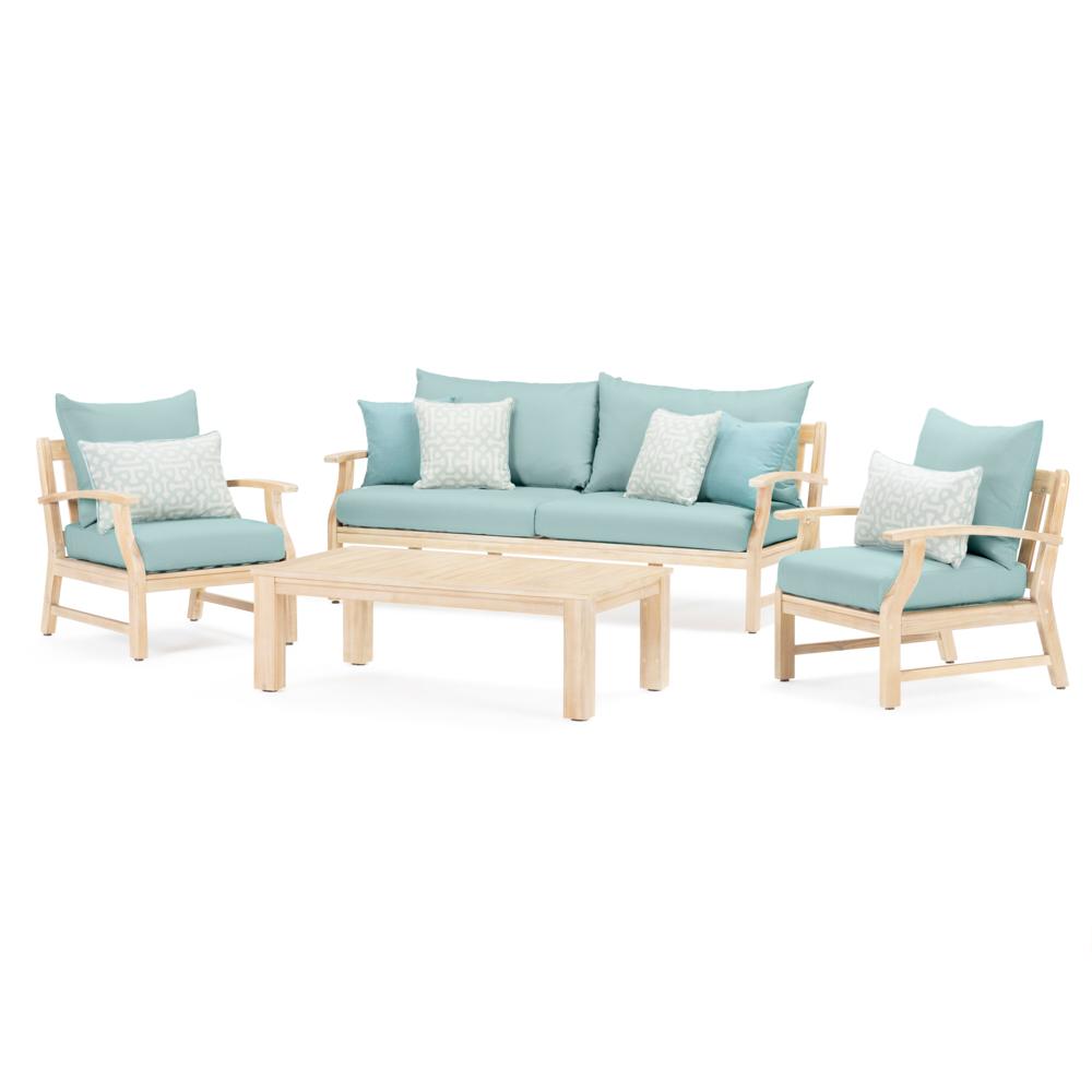 Kooper 4 Piece Sunbrella Outdoor Sofa & Club Chair Set