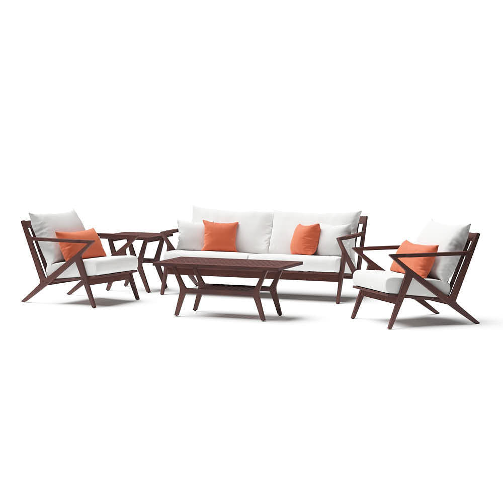 Vaughn 5 Piece Sunbrella Outdoor Seating Set