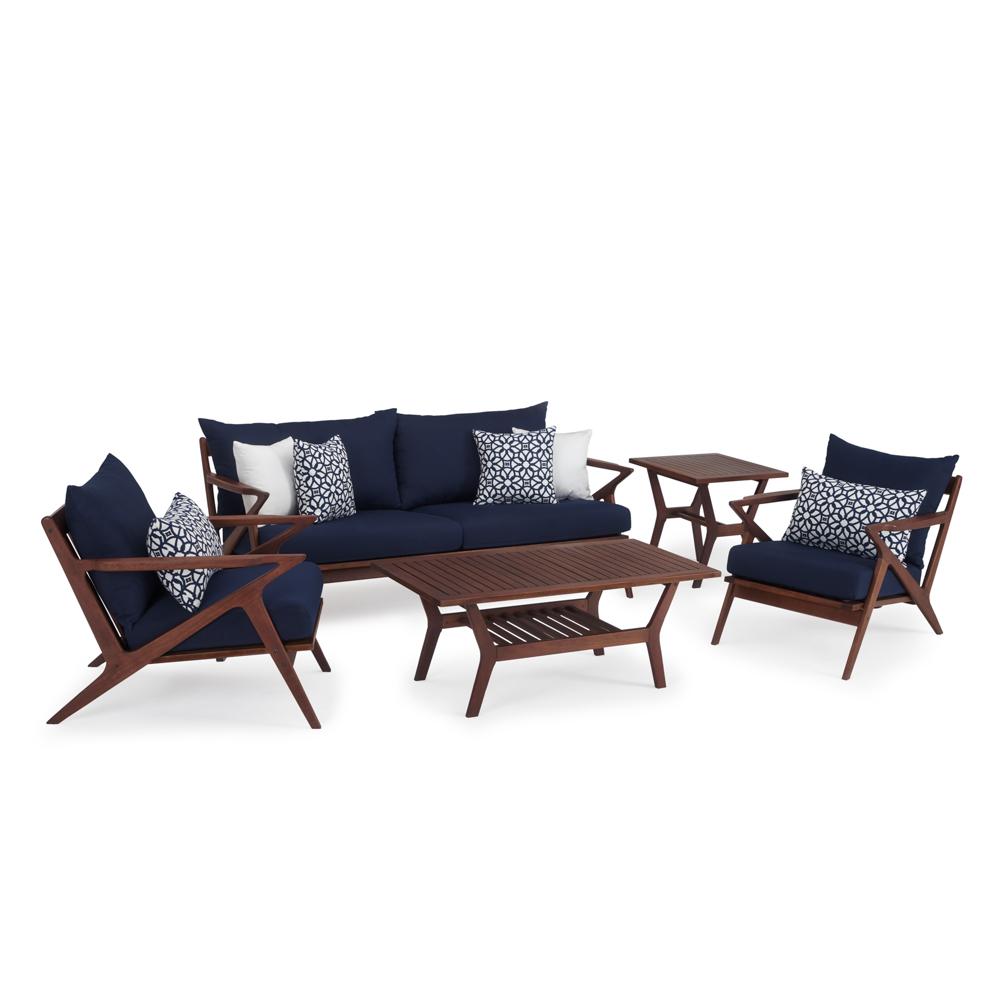 Vaughn 5 Piece Sunbrella Outdoor Seating Set
