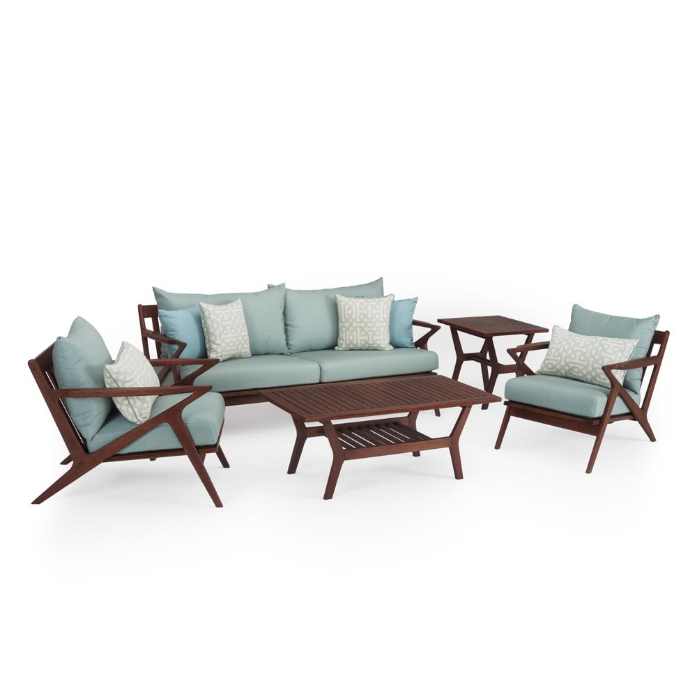 Vaughn 5 Piece Sunbrella Outdoor Seating Set