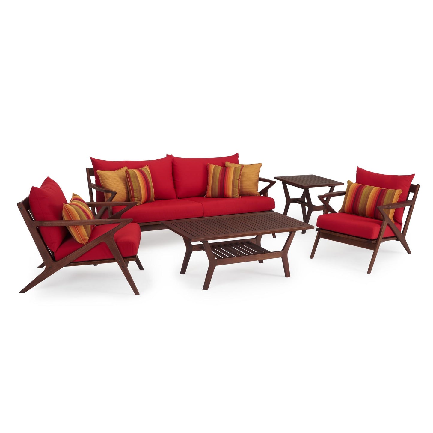 Vaughn 5 Piece Sunbrella Outdoor Seating Set