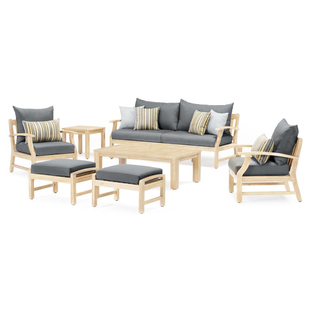 Kooper 7 Piece Sunbrella Outdoor Sofa & Club Chair Set