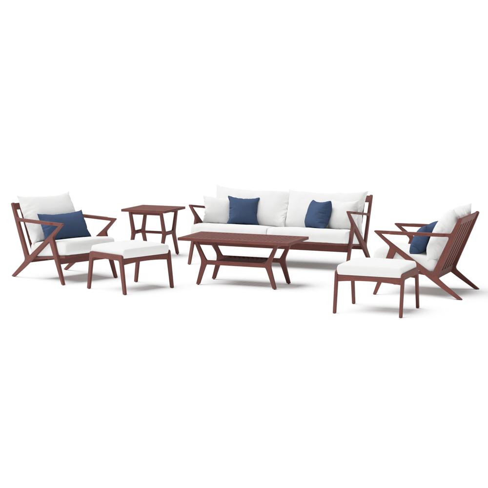Vaughn 7 Piece Sunbrella Outdoor Sofa & Club Chair Set