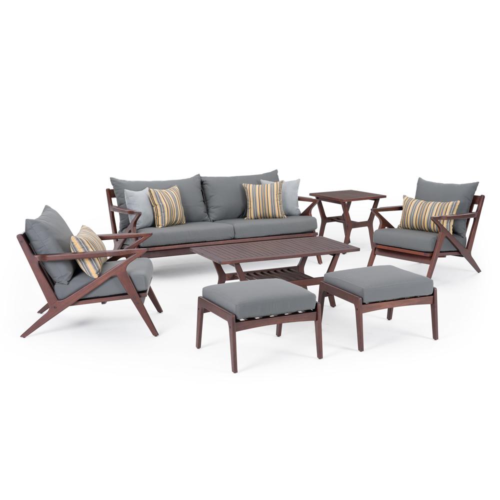 Vaughn 7 Piece Sunbrella Outdoor Sofa & Club Chair Set