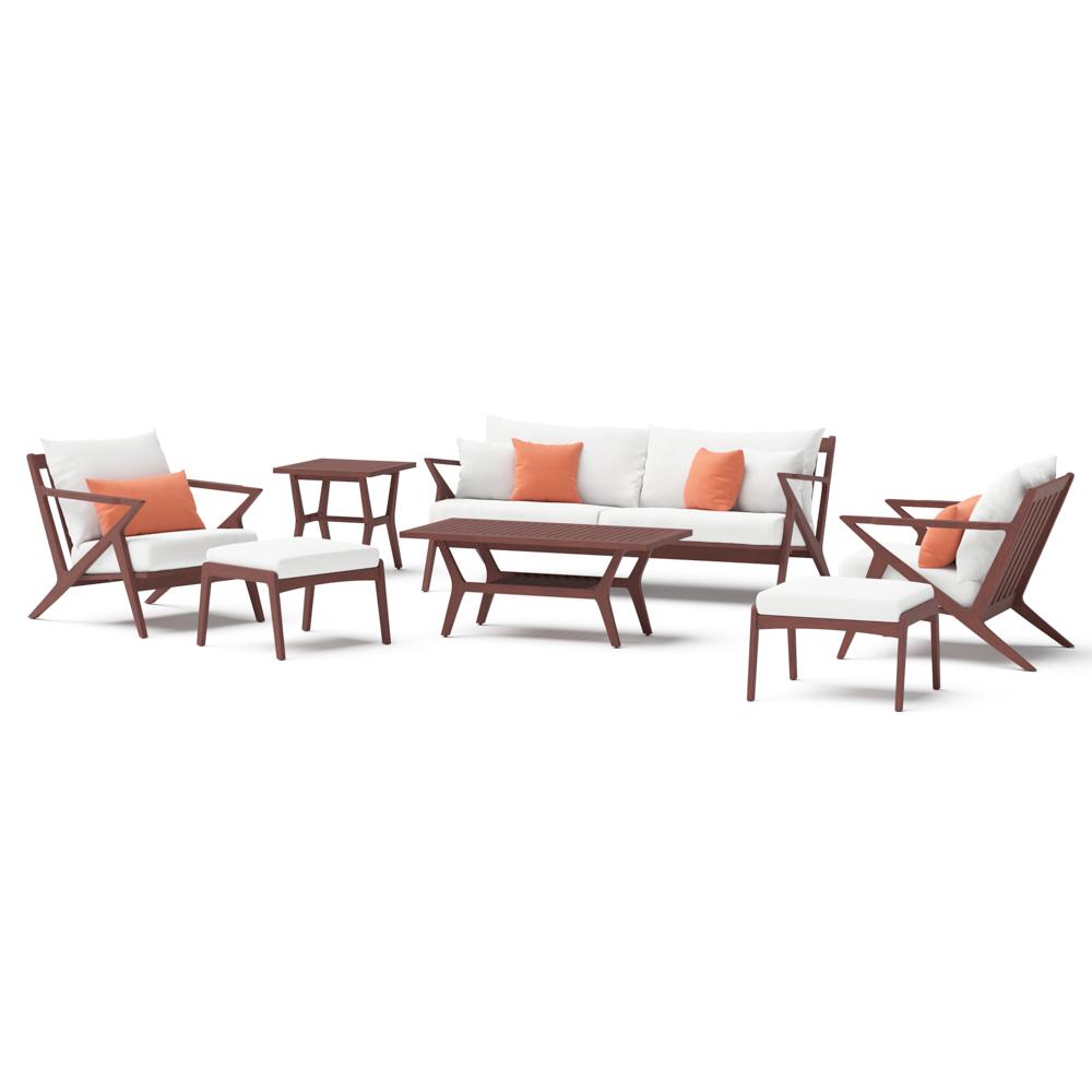 Vaughn 7 Piece Sunbrella Outdoor Sofa & Club Chair Set