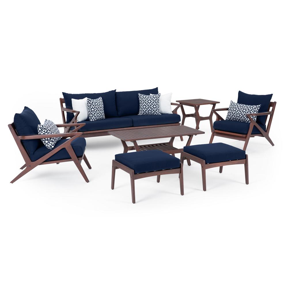 Vaughn 7 Piece Sunbrella Outdoor Sofa & Club Chair Set