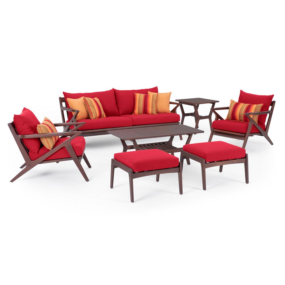 Vaughn 7 Piece Sunbrella Outdoor Sofa & Club Chair Set