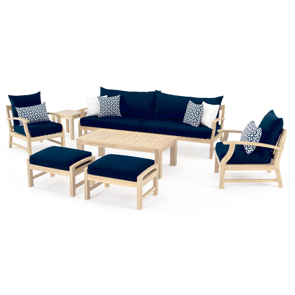 Kooper 8 Piece Sunbrella Outdoor Sofa & Club Chair Set