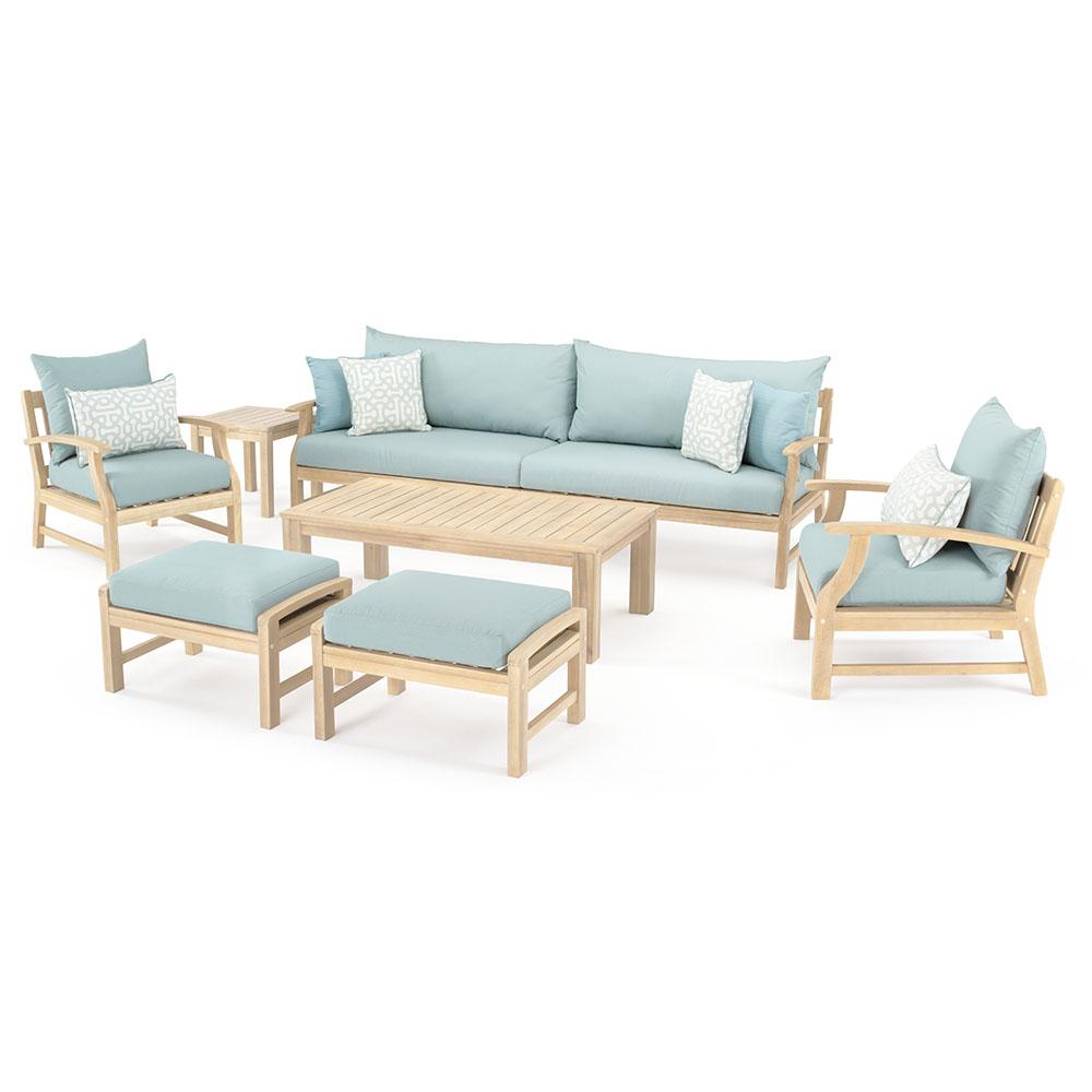 Kooper 8 Piece Sunbrella Outdoor Sofa & Club Chair Set