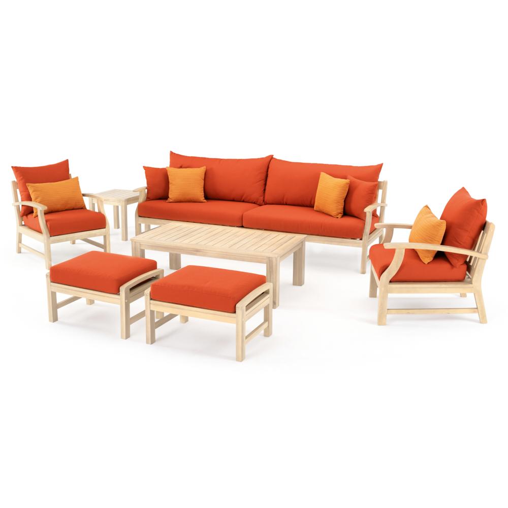 Kooper 8 Piece Sunbrella Outdoor Sofa & Club Chair Set