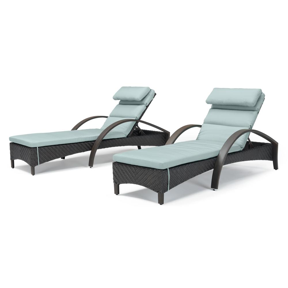 Barcelo Set of 2 Sunbrella Outdoor Chaise Lounges