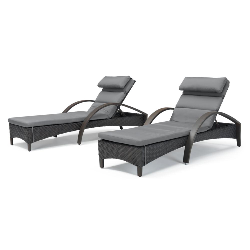 Barcelo Set of 2 Sunbrella Outdoor Chaise Lounges