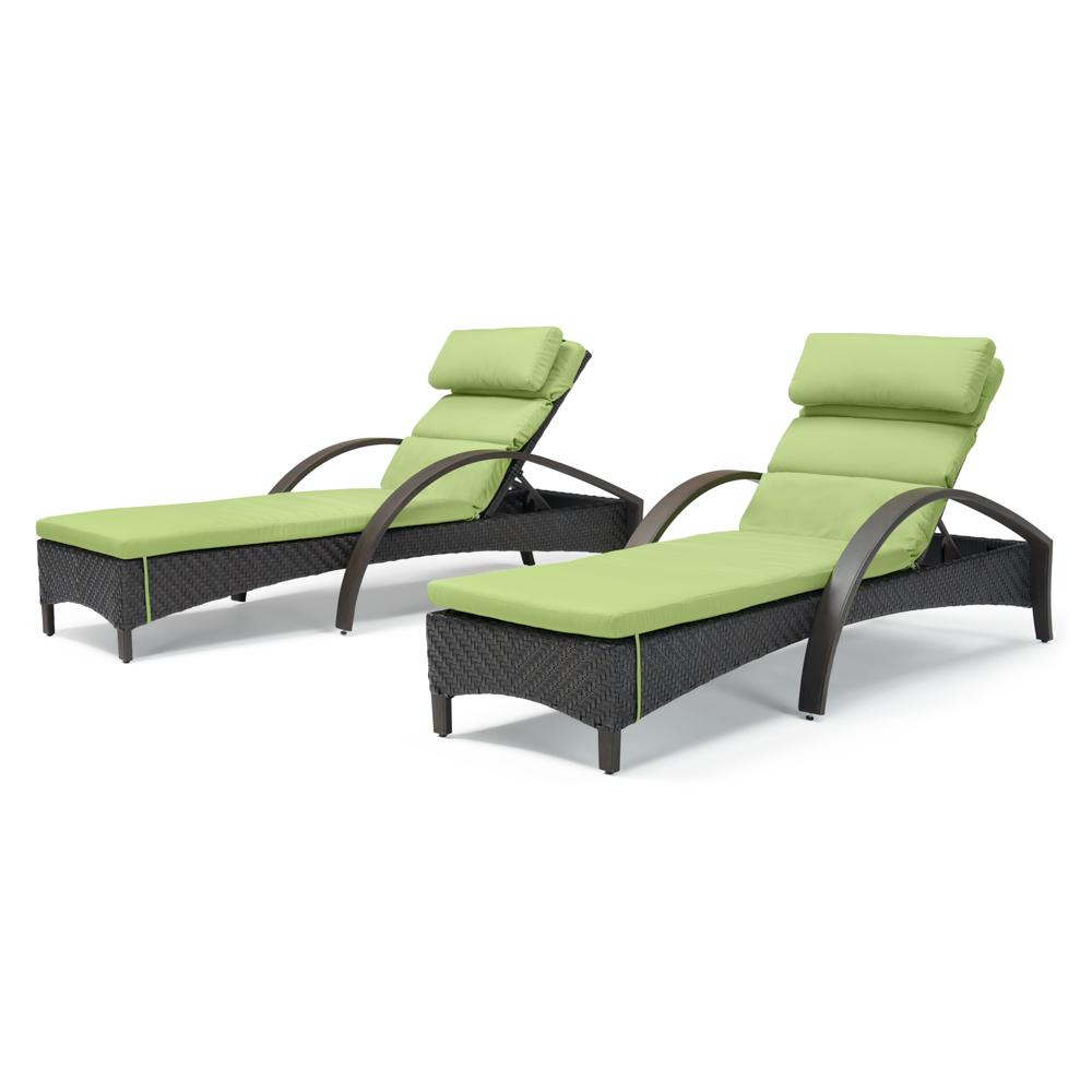 Barcelo Set of 2 Sunbrella Outdoor Chaise Lounges