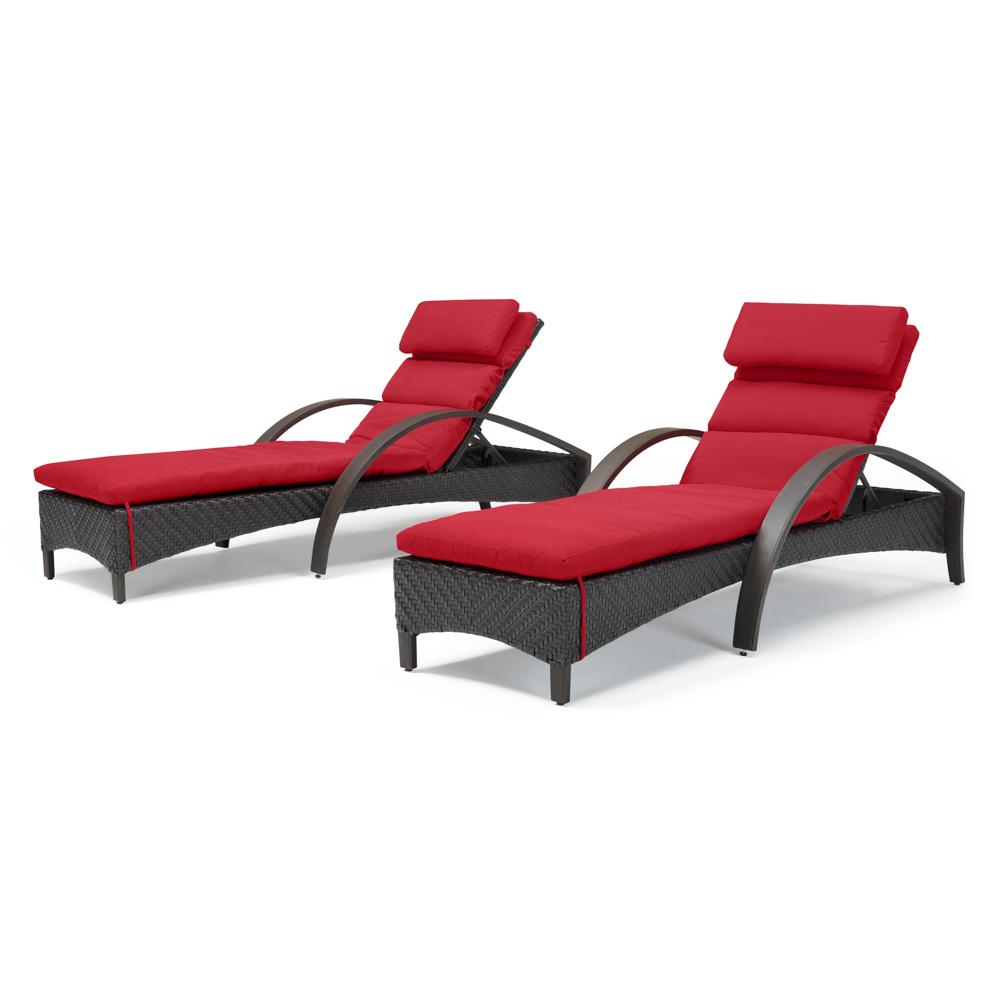 Barcelo Set of 2 Sunbrella Outdoor Chaise Lounges