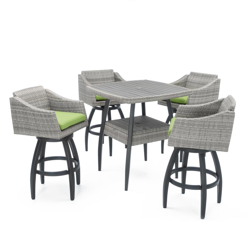 Cannes 5 Piece Sunbrella Outdoor Barstool Set