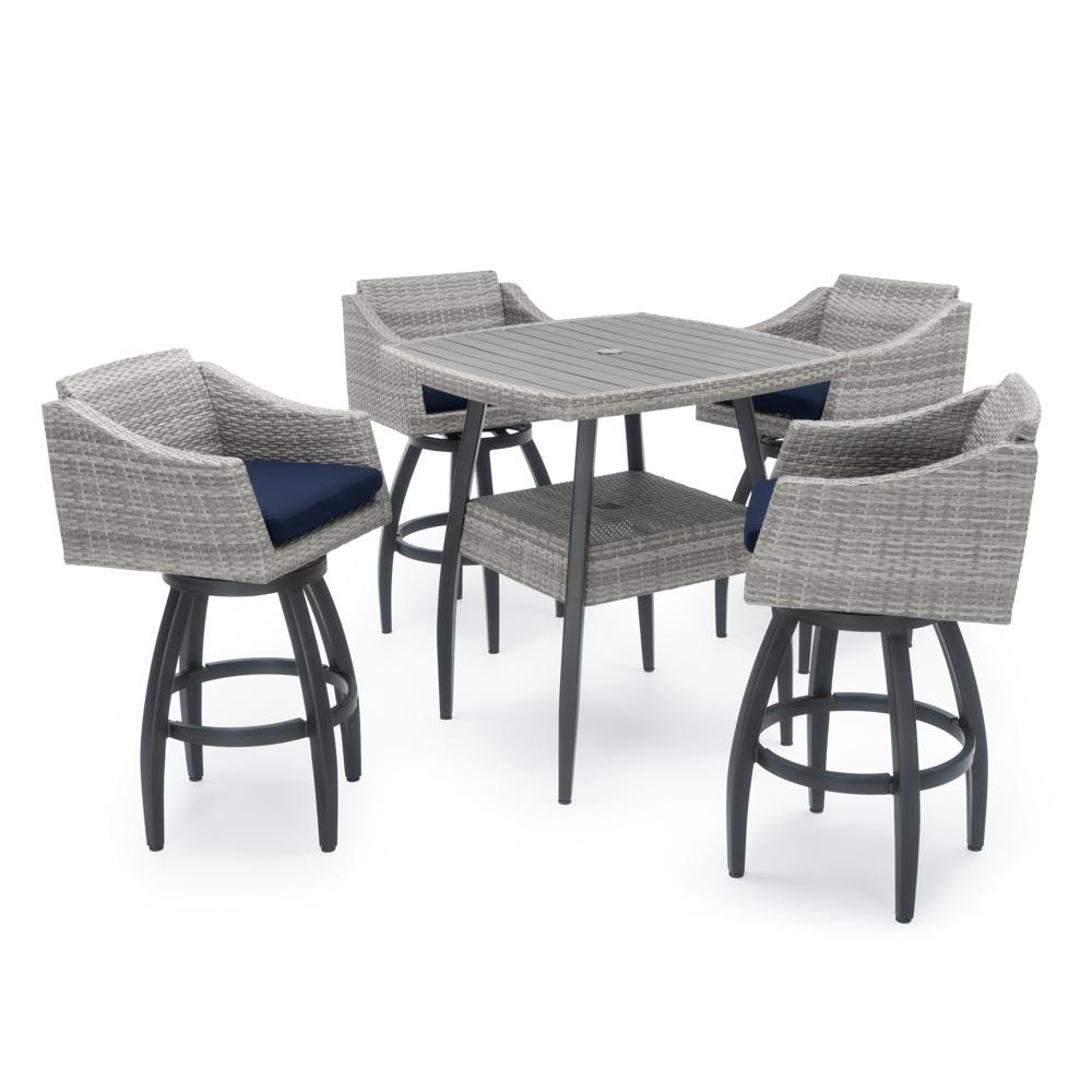 Cannes 5 Piece Sunbrella Outdoor Barstool Set