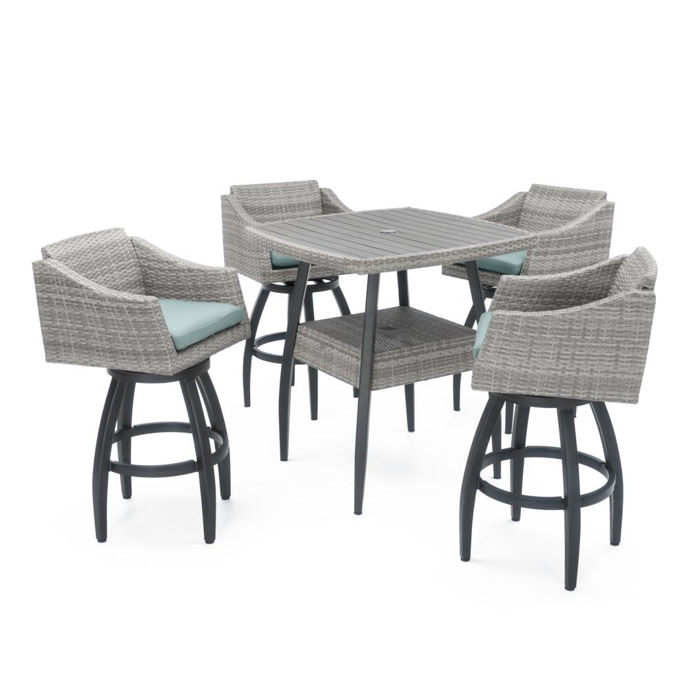 Cannes 5 Piece Sunbrella Outdoor Barstool Set