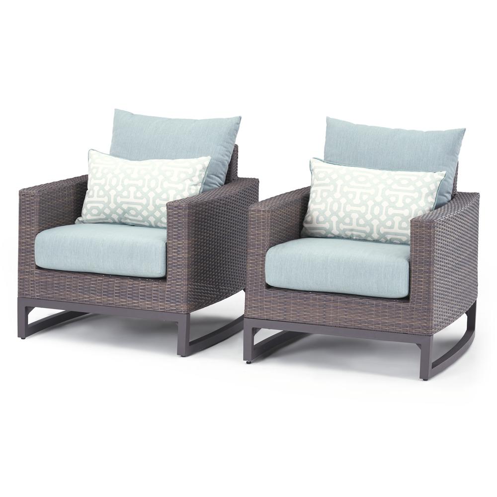 Milea Set of 2 Sunbrella Outdoor Club Chairs