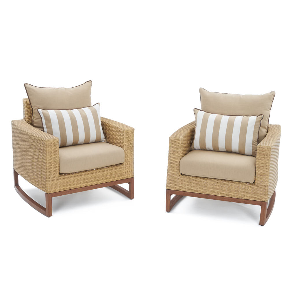 Mili Set of 2 Sunbrella Outdoor Club Chairs