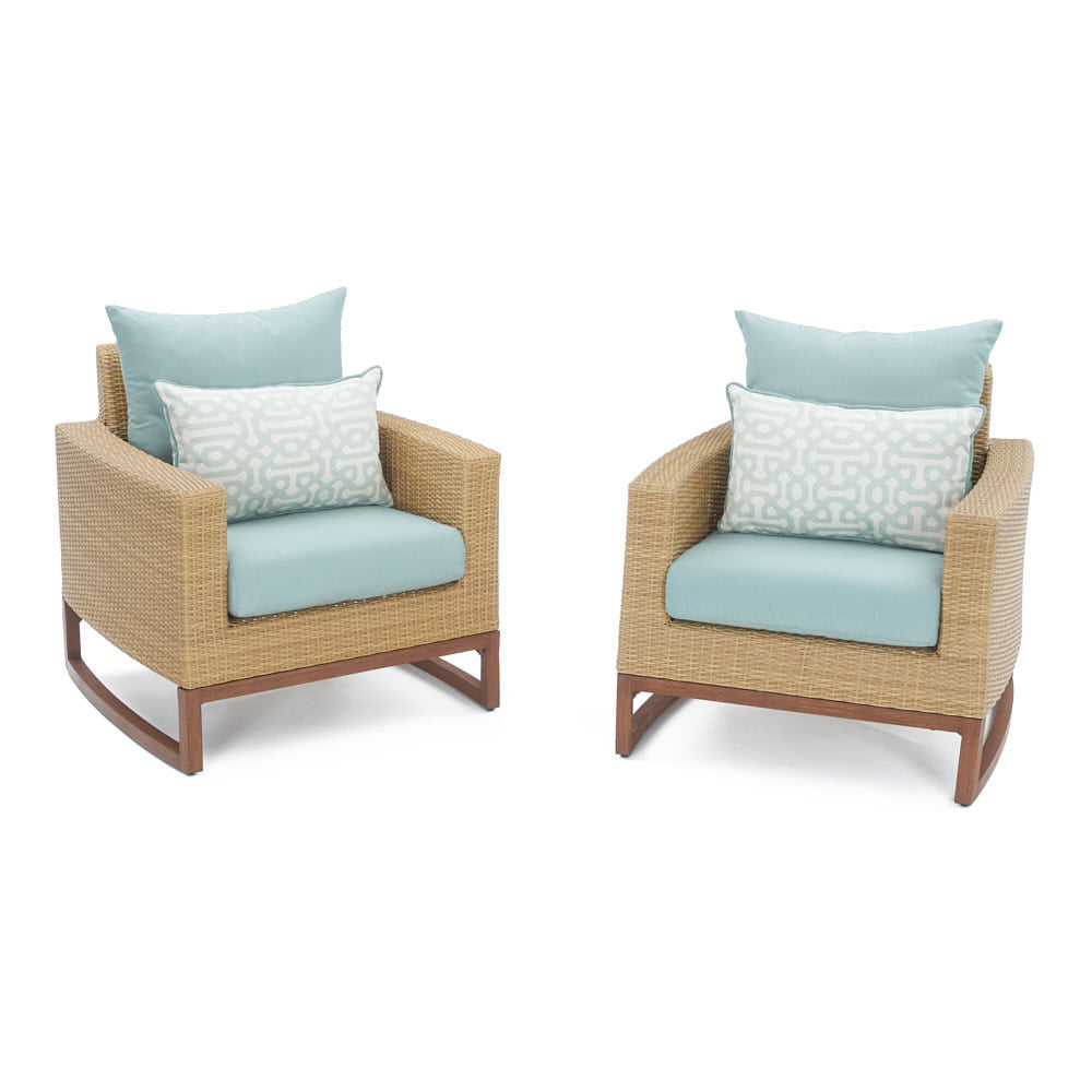 Mili Set of 2 Sunbrella Outdoor Club Chairs