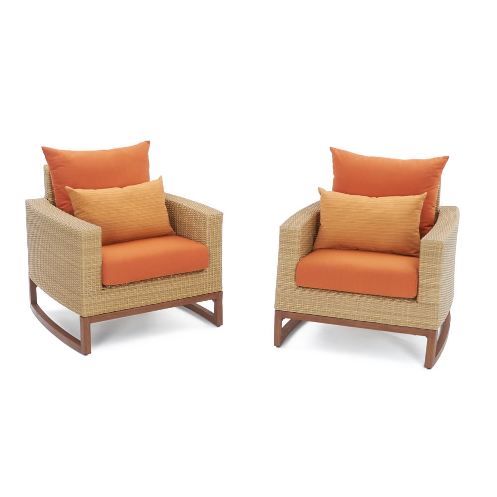Mili Set of 2 Sunbrella Outdoor Club Chairs
