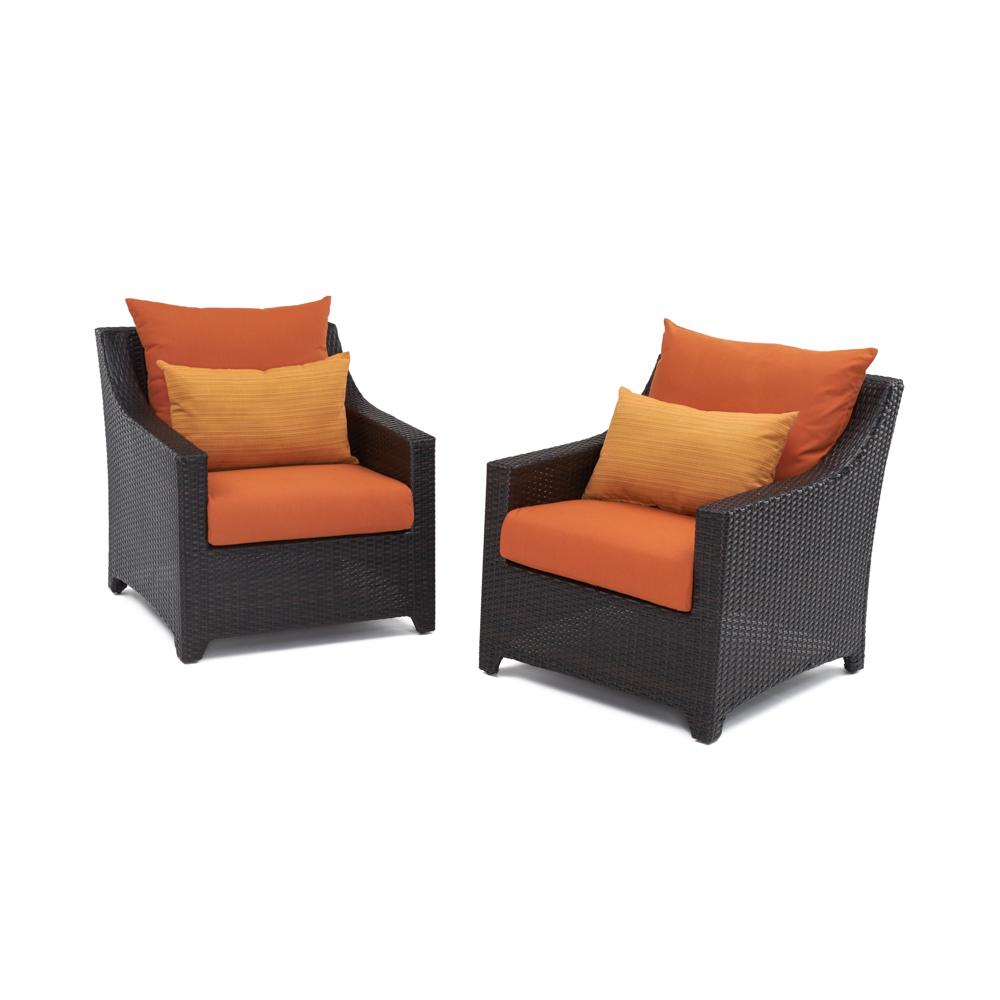 Deco Set of 2 Sunbrella Outdoor Club Chairs
