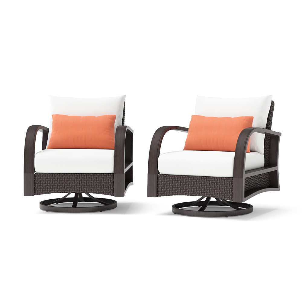 Barcelo Set of 2 Sunbrella Outdoor Motion Club Chairs