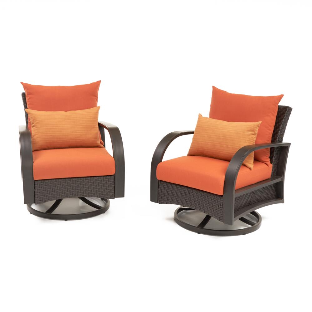 Barcelo Set of 2 Sunbrella Outdoor Motion Club Chairs