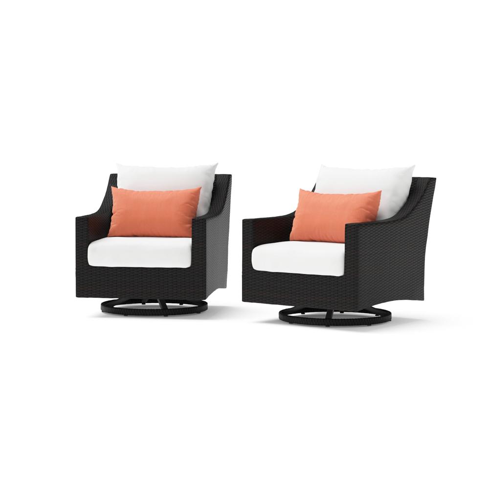 Deco Set of 2 Sunbrella Outdoor Motion Club Chairs