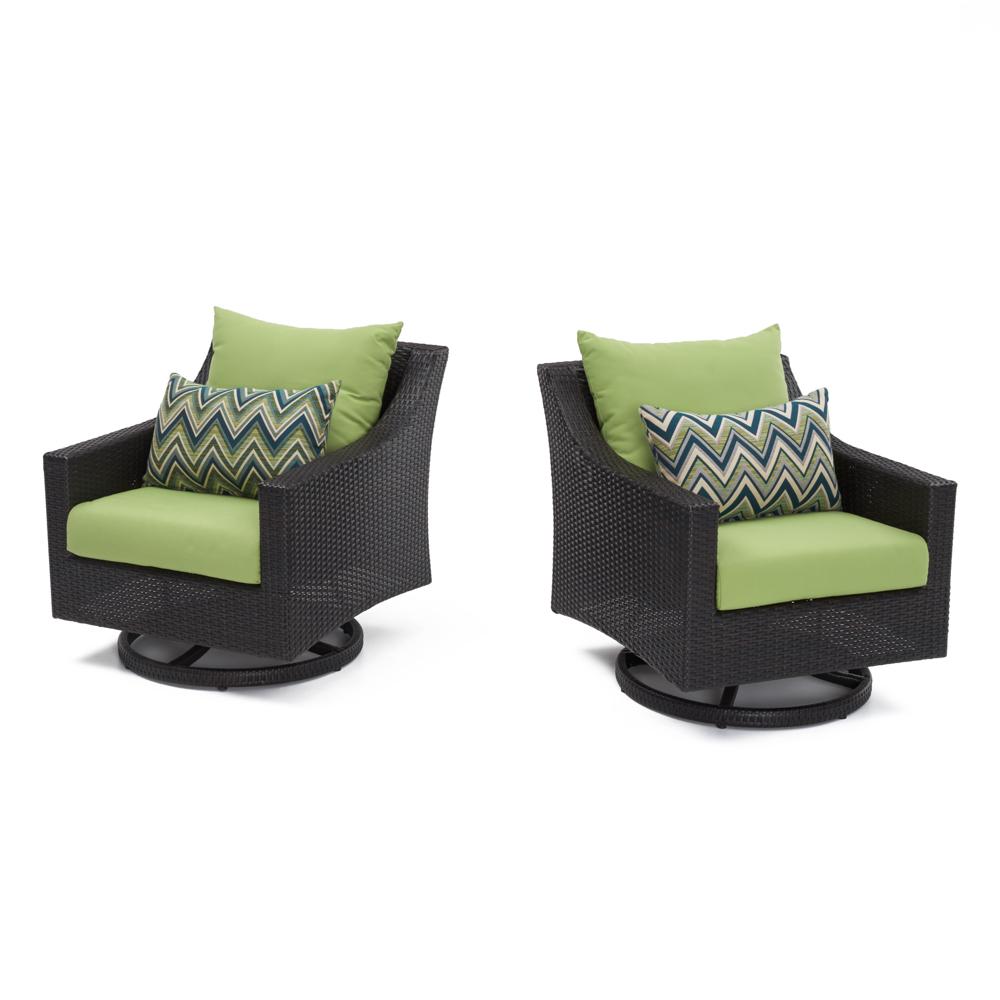 Deco Set of 2 Sunbrella Outdoor Motion Club Chairs