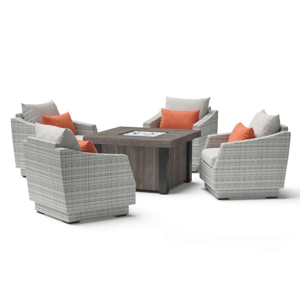 Cannes 5 Piece Fire Chat Set
