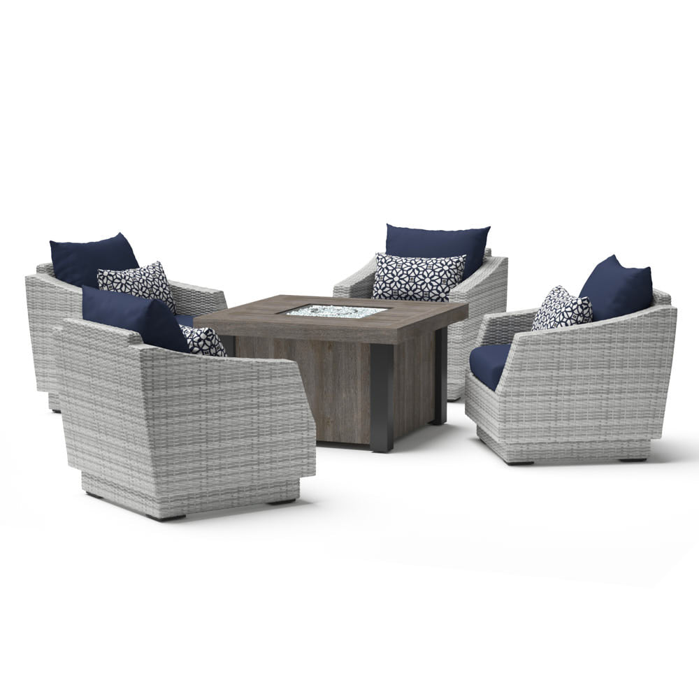 Cannes 5 Piece Fire Chat Set