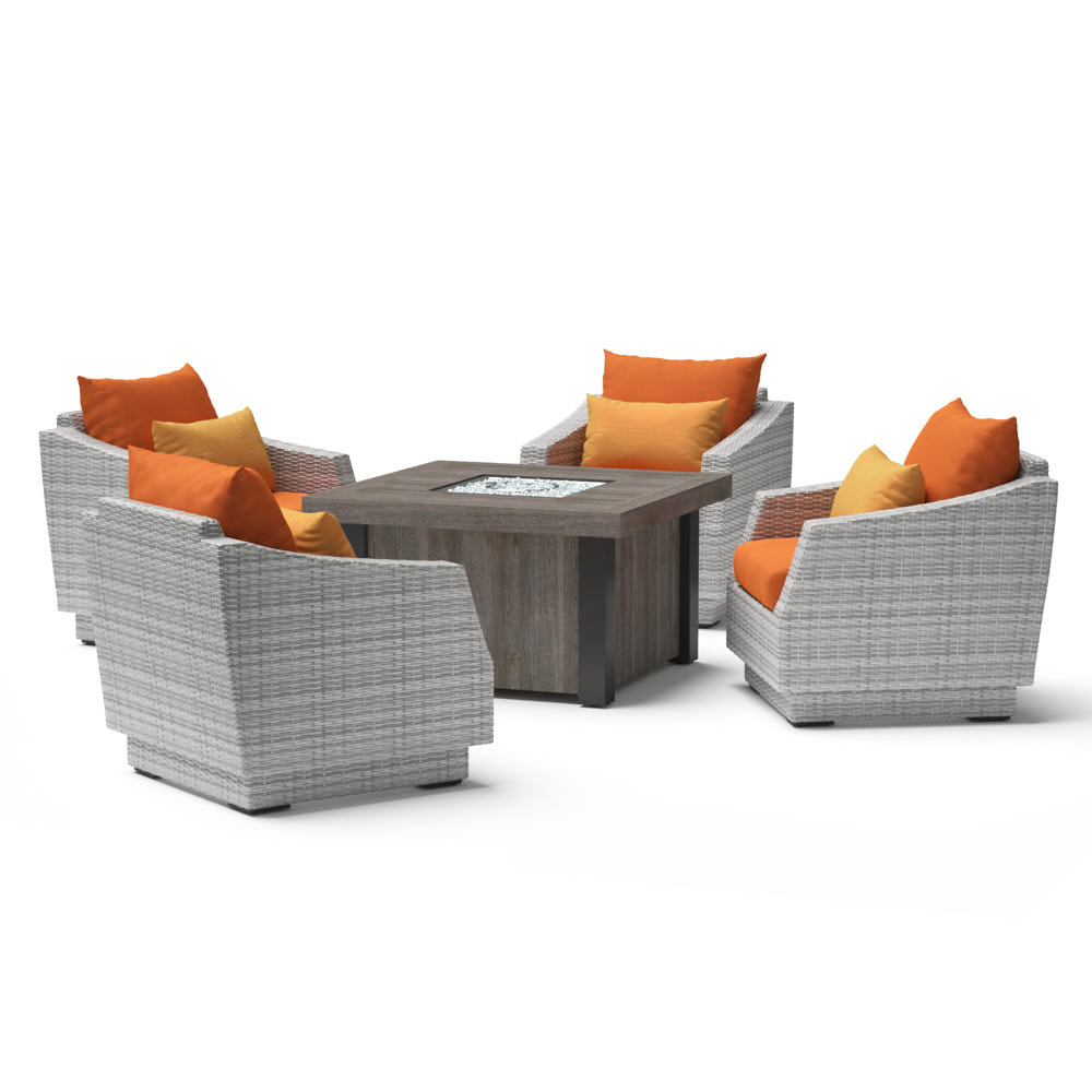 Cannes 5 Piece Fire Chat Set