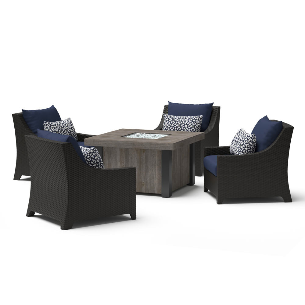 Deco 5 Piece Fire Chat Set